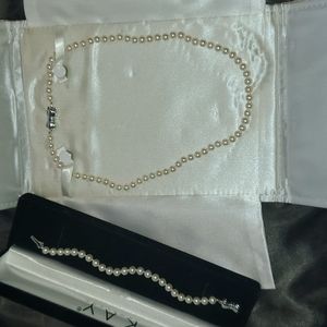MIKIMOTO Sea Magic Pearl Necklace and Bracelet Set